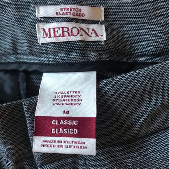 Gray cropped work pants/slacks - Picture 4 of 5